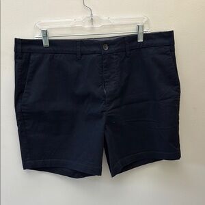 Express Black Flat Front Shorts